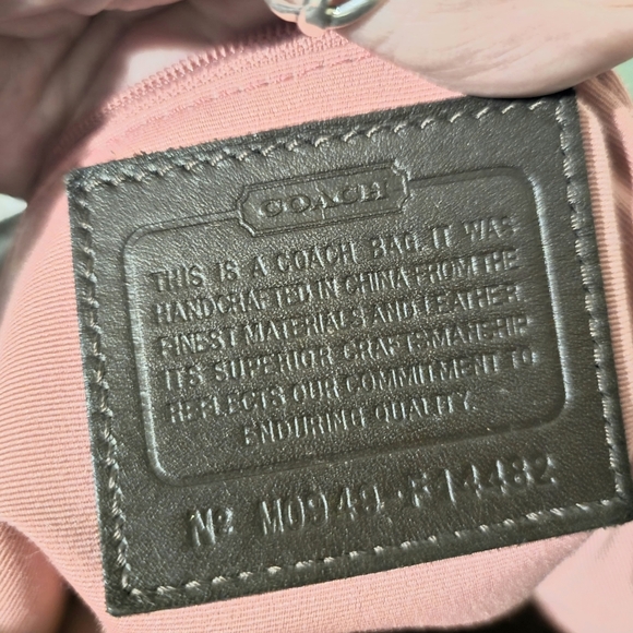 Coach Brown Sateen Shoulder Bag - Picture 7 of 7